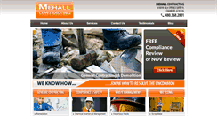 Desktop Screenshot of mehallcontracting.com